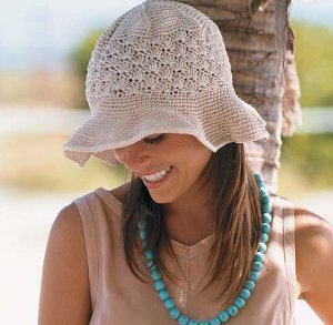 Natural Colored Floppy Brim Hat