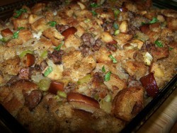 Sausage Stuffing Topped Chicken Casserole
