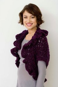 Easy V-Stitch Cocoon Shrug