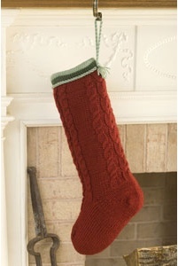 Thick Cables Knit Stocking