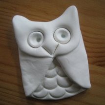 Simple Adorable Clay Owl Pendant