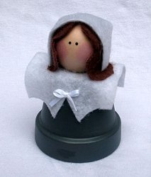 Teeny Tiny Clay Pot Pilgrim