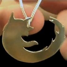 Metal Firefox Necklace