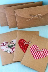 Charming Kraft Paper Holiday Cards