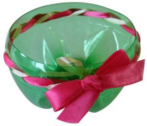 Pop Bottle Dish with Ribbon