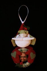 Photo Frame Santa Ornament