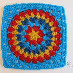 Double Rainbow Granny Square