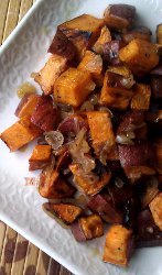Sweet Potatoes with Warm Bacon Dressing