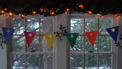 Easy Paper Punched New Year's Banner