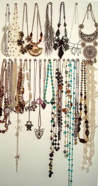 An Organized Mess Necklace Wall