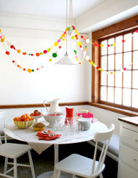 Polka Dot Garland for New Year's Eve
