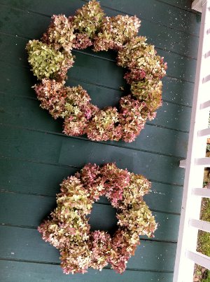Dried Hydrangea Wreath Dried Hydrangea Wreath