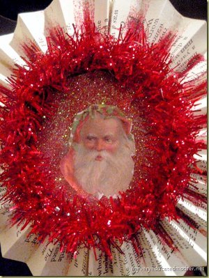 DIY Vintage Santa Ornament