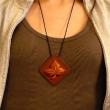 Memory Game Tile Into Fall Necklace
