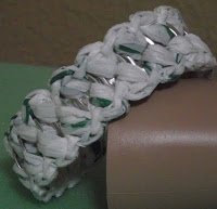 Lazy 'P' Pop Tab Plarn Bracelet Lazy 'P' Pop Tab Plarn Bracelet