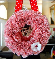 Frilly Cupcake Liner Valentines Wreath