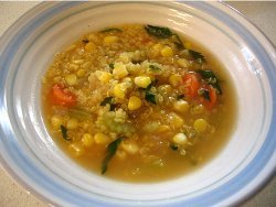 Quinoa Soup with Corn