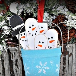 Snowman Pail Ornament