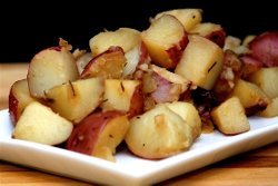 Beer Steamed Potatoes with Rosemary