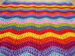 Neat Ripple Afghan