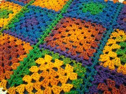 Rainbow Granny Afghan