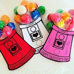 Gumball Machine Valentines