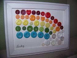 Over the Rainbow Button Art