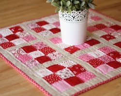 Scrappy Nine Patch Mini Quilt Scrappy Nine Patch Mini Quilt