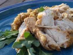 Slow Cooker Lemon Garlic Chicken and Rice