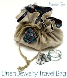 Linen Travel Jewelry Bag Allfreesewing Com
