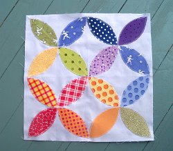 Cathedral Windows Quilt Block Cathedral Windows Quilt Block