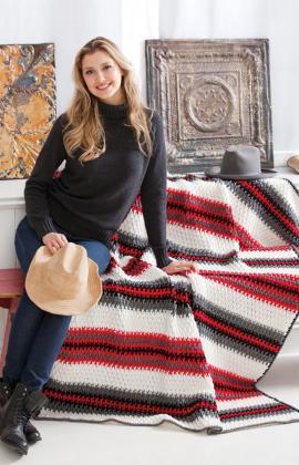 Textured Stripes Throw