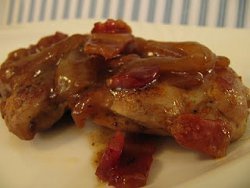 Chicken with Cider and Bacon Sauce