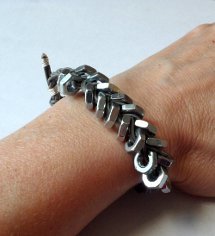 DIY Hex Nut Bracelet