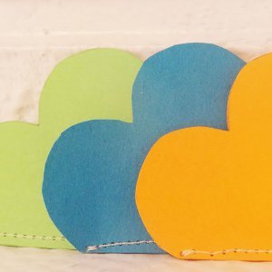 Paper Heart Corner Bookmark