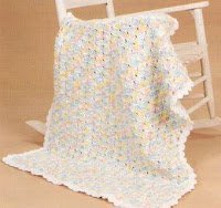 Spring Meadows Crocheted Baby Blanket
