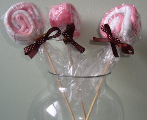 Wash Cloth Lollipops