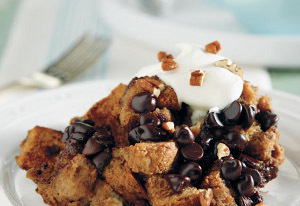 Slow-Cooked Chocolate Cappuccino Bread Pudding