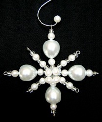 White Pearl Christmas Ornament White Pearl Christmas Ornament
