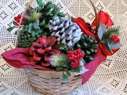 Pinecone Firestarter Christmas Gift Basket