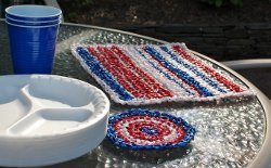 Plarn Placemats and Coasters