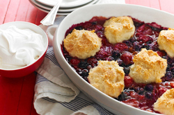 Triple-Berry Cobbler Recipe