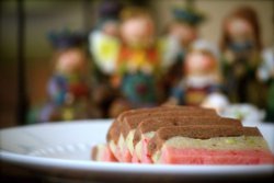 Spumoni Shortbread Cookies