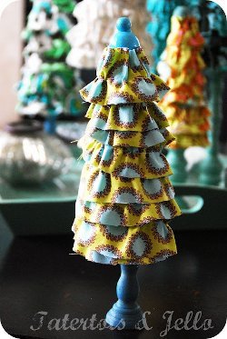 Ruffled Christmas Tree Forest