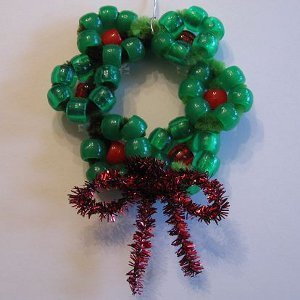 Beaded Wreath Ornaments 