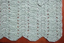 Eyelet Ripple Crocheted Afghan Eyelet Ripple Crocheted Afghan