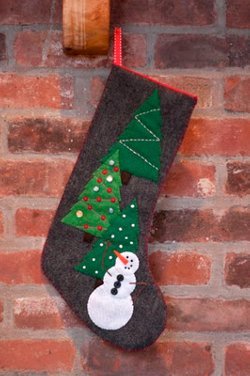 Cute Christmas Snowman Stocking