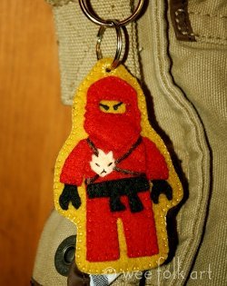 Felt Ninja Keychain