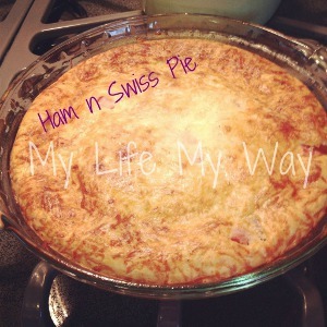 Easy Ham N Swiss Pie