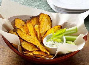 Crispy Buffalo Baked Fries